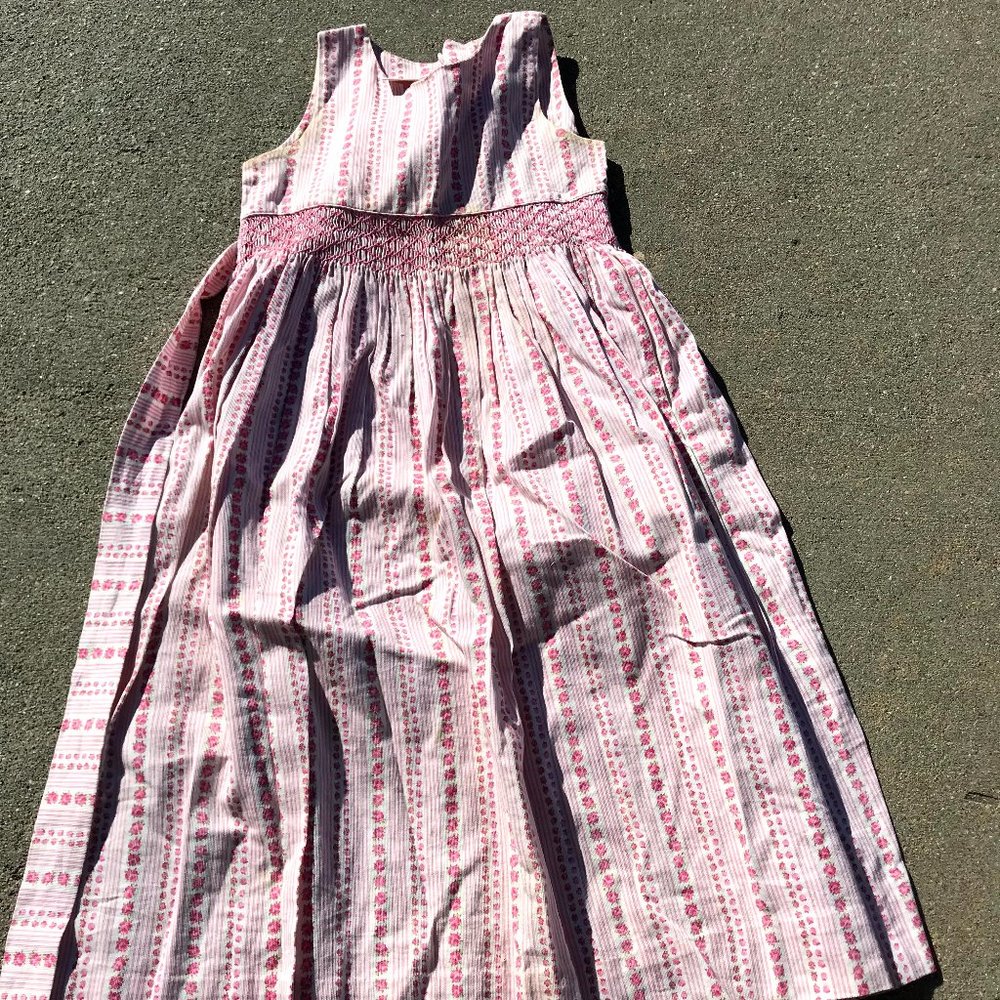 Laura Ashley Flower Sleeveless Summer Dress